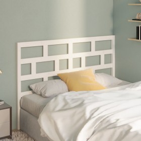 Cabecero de cama madera maciza de pino blanco 141x4x100 cm