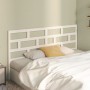 Cabecero de cama madera maciza de pino blanco 206x4x100 cm