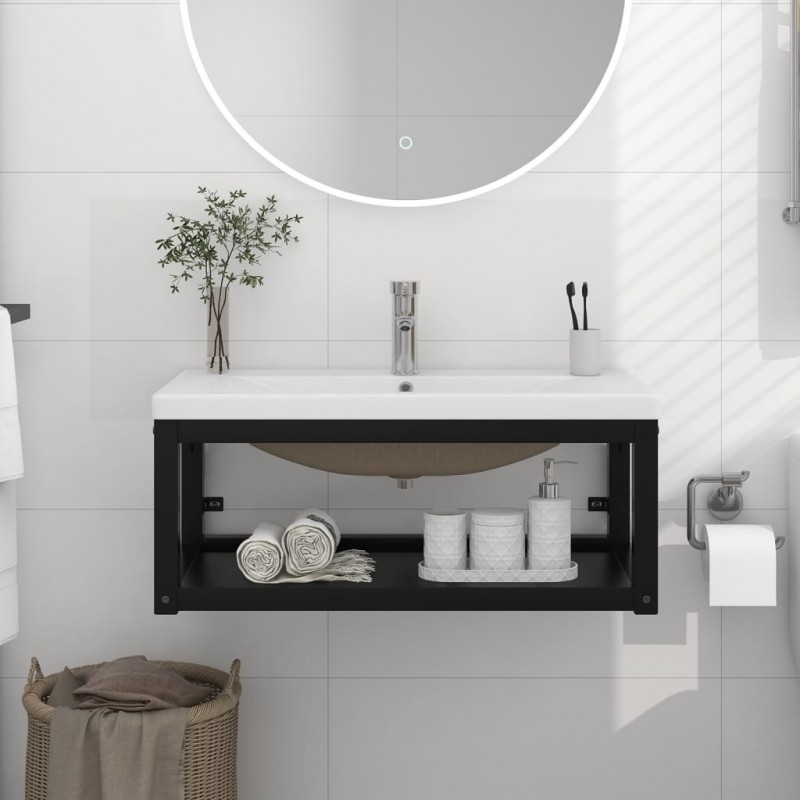 Lavabo para mueble de baño CÓDIGO II Negro - HSF Materiales de Construcción