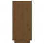 Aparador de madera maciza de pino marrón miel 60x34x75 cm