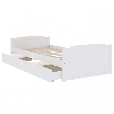 Estructura de cama con cajones blanco 90x200 cm - referencia Mqm