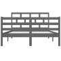 Estructura de cama de madera maciza doble 4FT6 135x190 cm