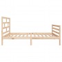 Estructura de cama madera maciza 90x200 cm