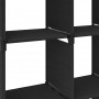 Estantería de 12 cubos de tela negra 103x30x141 cm