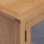 Mueble para TV madera maciza de roble 110x35x44 cm