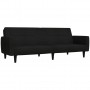 Sofá cama de 2 plazas tela negro