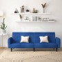 Sofá cama de 2 plazas tela azul