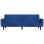 Sofá cama de 2 plazas tela azul