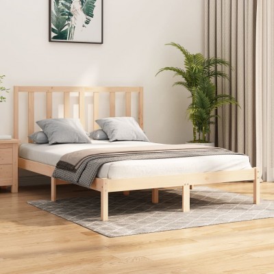 Estructura de cama madera maciza pino doble 135x190 cm - referencia  Mqm-3105135