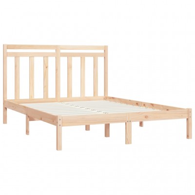 Estructura cama madera maciza marrón miel king size 150x200 cm - referencia  Mqm-810687