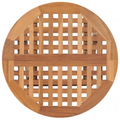 Mesa plegable de jardín madera maciza de teca 50x50x50 cm - referencia  Mqm-315452