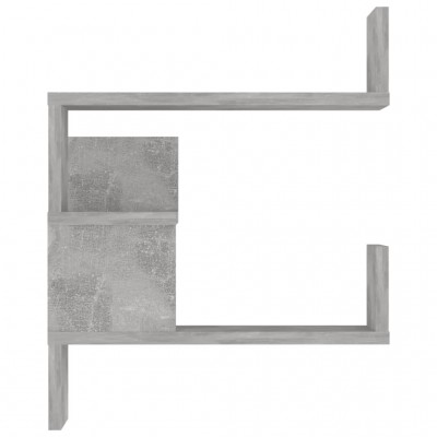 Estantes de esquina de pared 2 uds gris hormigón 40x40x50cm - referencia  Mqm-807232