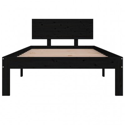 Estructura de cama individual con cajones negro 90x190 cm - referencia  Mqm-3103462