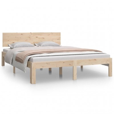 Estructura de cama madera maciza 135x190 cm - referencia Mqm-3104038
