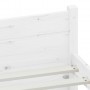 Estructura de cama de madera maciza blanco 160x200 cm