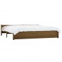 Estructura cama madera maciza Super King marrón miel 180x200 cm