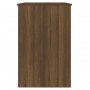 Escritorio de madera contrachapada roble marrón 100x50x76 cm