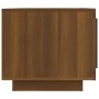 Mesa de centro madera contrachapada roble marrón 102x50x45 cm