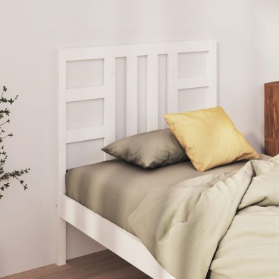 Cabecero de cama madera maciza de pino blanco 96x4x100 cm