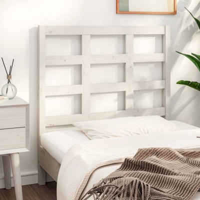 Cabecero de cama madera maciza de pino blanco 95,5x4x100 cm - referencia  Mqm-818901