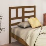 Cabecero de cama madera maciza de pino marrón miel 106x4x104 cm