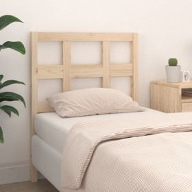 Cabecero de cama madera maciza de pino 95,5x4x100 cm