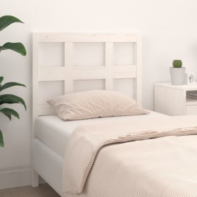 Cabecero de cama madera maciza de pino blanco 95,5x4x100 cm