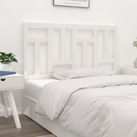 Cabecero de cama madera maciza de pino blanco 140,5x4x100 cm