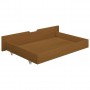 Estructura de cama 4 cajones madera pino marrón miel 140x200 cm