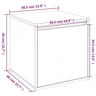 Mueble recibidor madera contrachapada gris Sonoma 97,5x37x99 cm -  referencia Mqm-820515