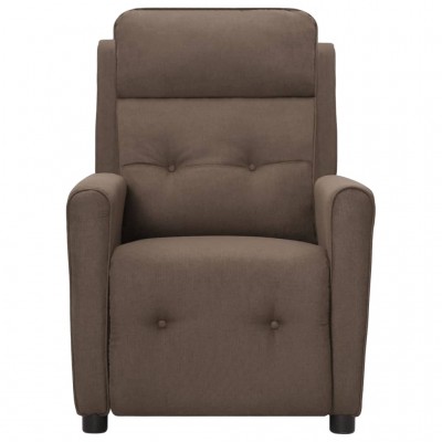 sillón reclinable milán eléctrico de tela color taupe