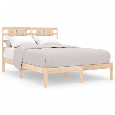 Estructura de cama Marco de Cama Somier de Cama madera maciza de pino  120x200 cm SDV100722