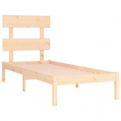Estructura de cama individual madera maciza 90x190 cm - referencia  Mqm-810460