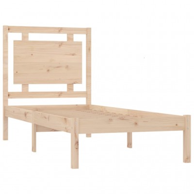 Estructura de cama individual madera maciza 90x190 cm - referencia  Mqm-820067