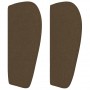 Cabecero de tela marrón oscuro 183x23x78/88 cm