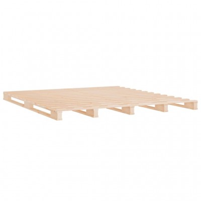 Estructura de cama de madera maciza de pino 160x200 cm - referencia  Mqm-3100599