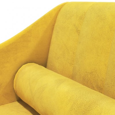 Sofá cama nido con cajones terciopelo amarillo 80x200 cm - referencia  Mqm-3197347