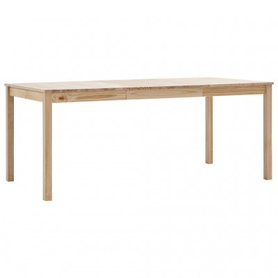 Mesa de comedor de madera de pino 180x90x73 cm