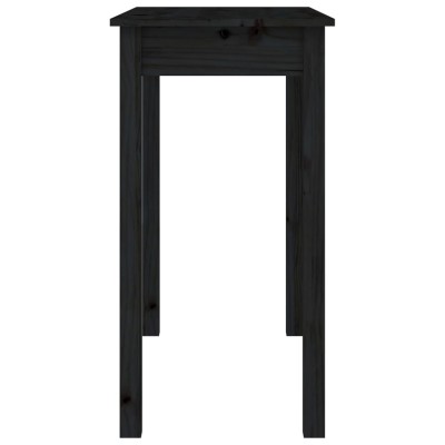 Mesa tocador de madera maciza de pino negra 95x50x134 cm - referencia  Mqm-820091