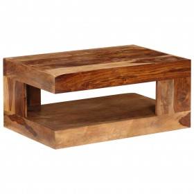 Mesa de centro de madera maciza de sheesham