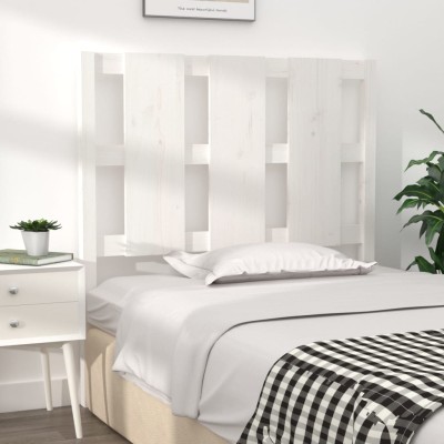 Cabecero de cama madera maciza de pino blanco 145,5x4x100 cm - referencia  Mqm-818921