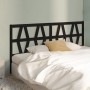 Cabecero de cama madera maciza de pino negro 186x4x100 cm