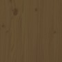 Cabecero madera maciza de pino marrón miel 156x4x100 cm