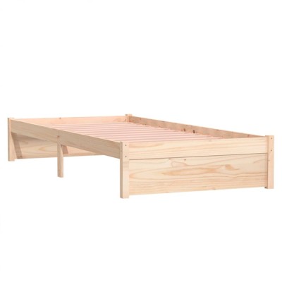 Estructura de cama individual madera maciza 90x190 cm - referencia  Mqm-3105435