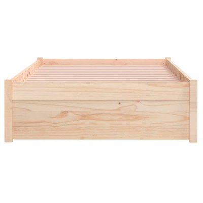 Estructura de cama individual madera maciza 90x190 cm - referencia  Mqm-820067