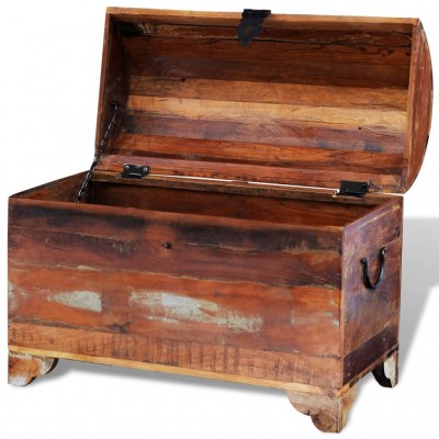Baúl de almacenaje con ruedas ALTA madera maciza 73x39,5x44 cm - referencia  Mqm-353927