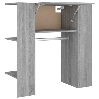 Juego de muebles recibidor madera contrachapada gris hormigón - referencia  Mqm-3082066