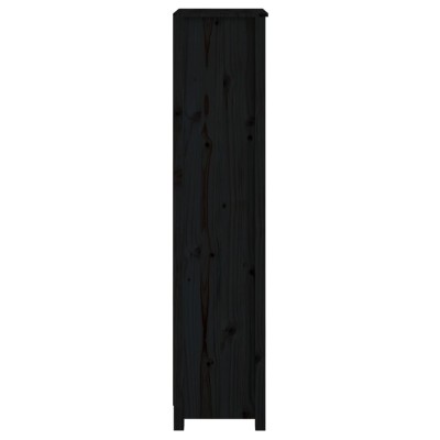 Estantería madera maciza de pino negra 50x35x154 cm - referencia Mqm-821718