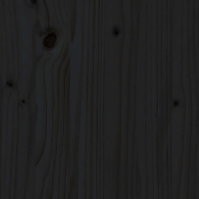 Estantería de madera maciza de pino negra 70x33x110 cm - referencia  Mqm-809958