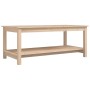 Mesa de centro de madera maciza de pino 110x55x45 cm